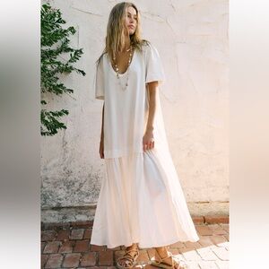 Free People drop waist maxi dress